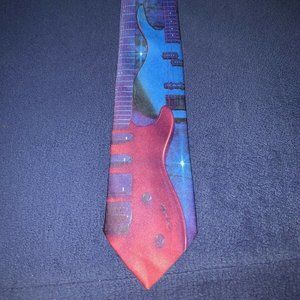 Ralph Marlin "Guitars" 1992 Vintage Necktie